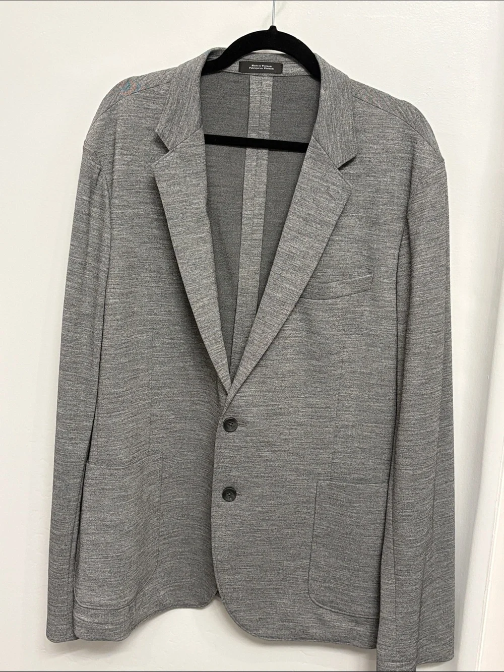 Gray Knit Blazer - Light Heather Gray Sport Coat